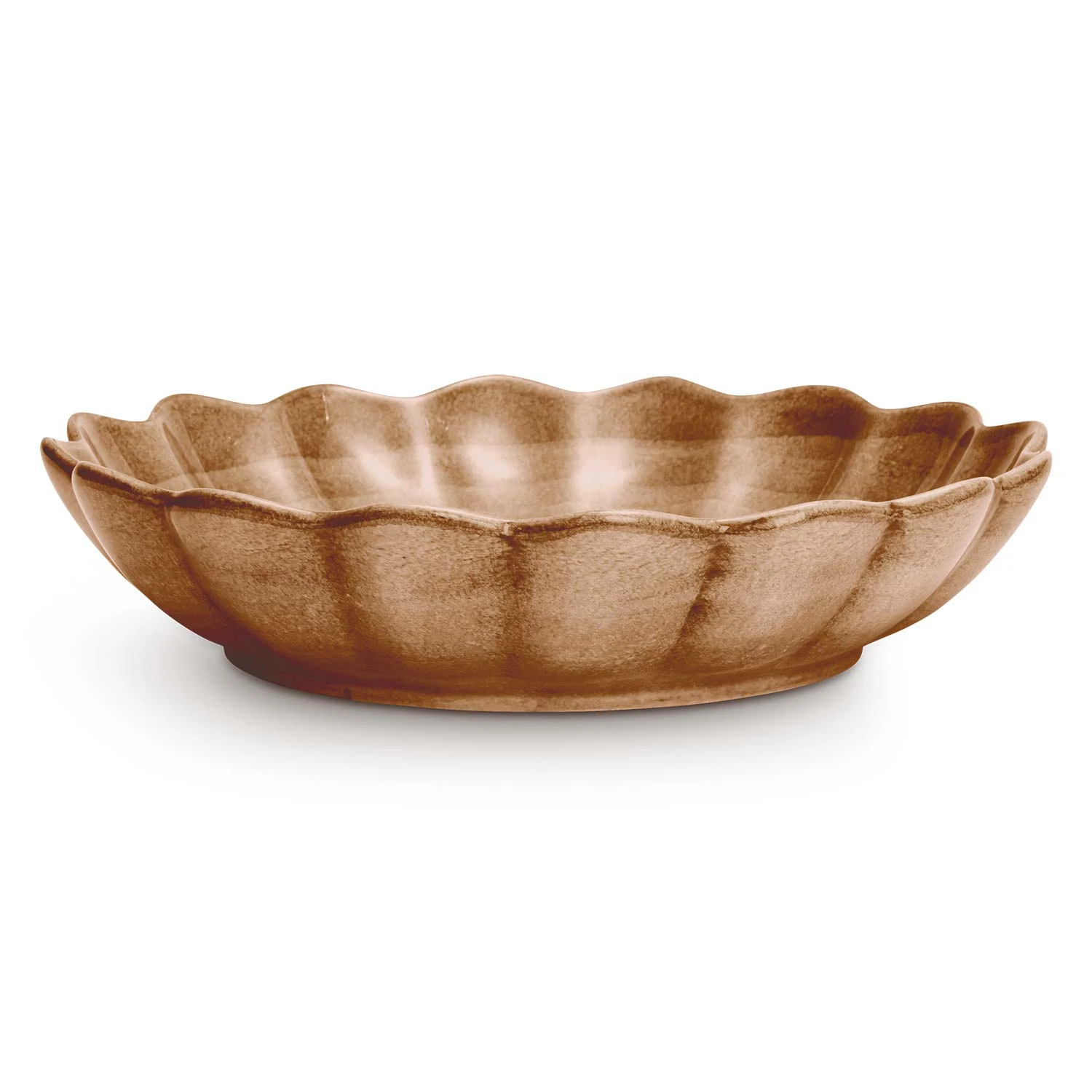 Mateus Oyster Sk&aring;l 31 Cm Cinnamon - Serveringssk&aring;le Keramik Kanel - ECN370
