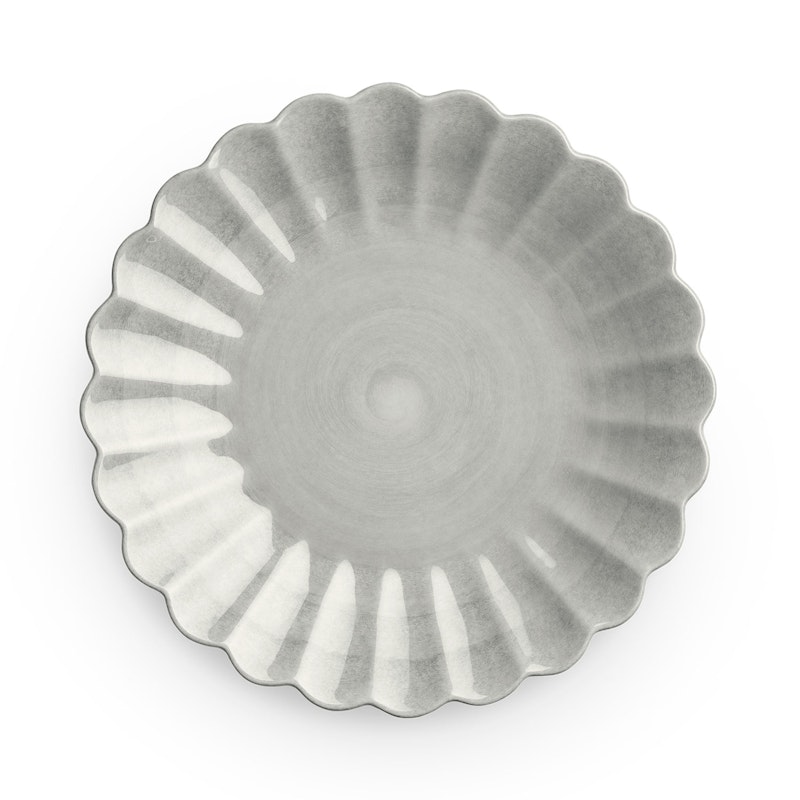 Oyster Tallerken, Grå, 20 cm