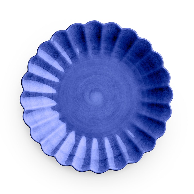 Oyster Tallerken, Blå, 20 cm