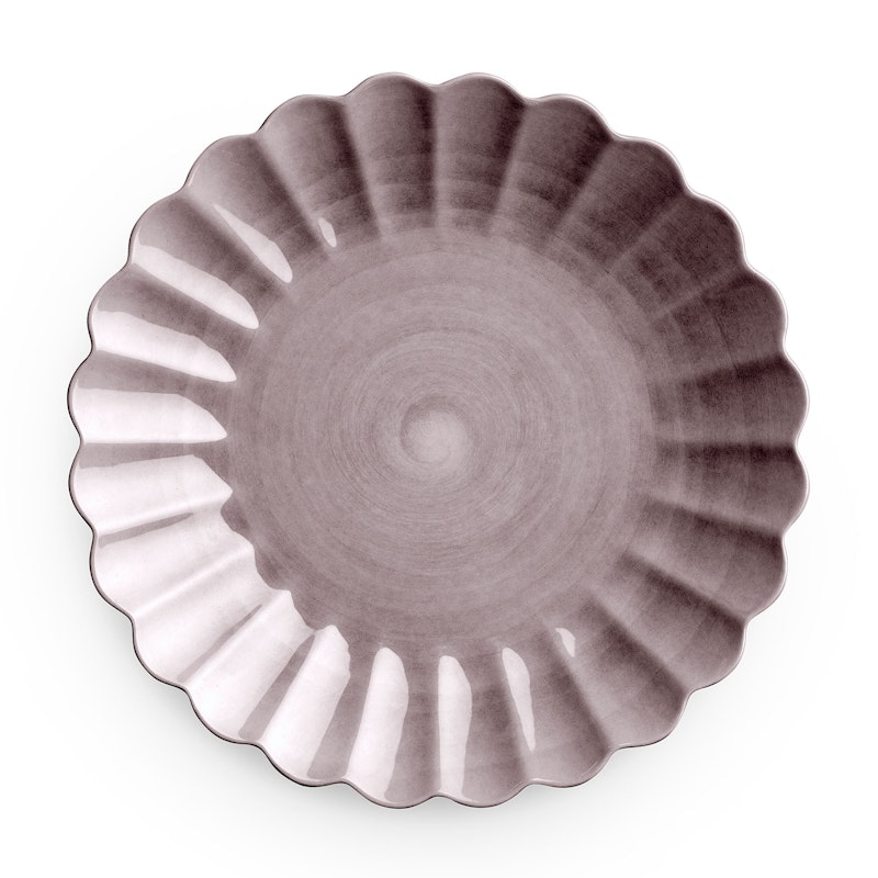 Oyster Tallerken, Blomme, 28 cm