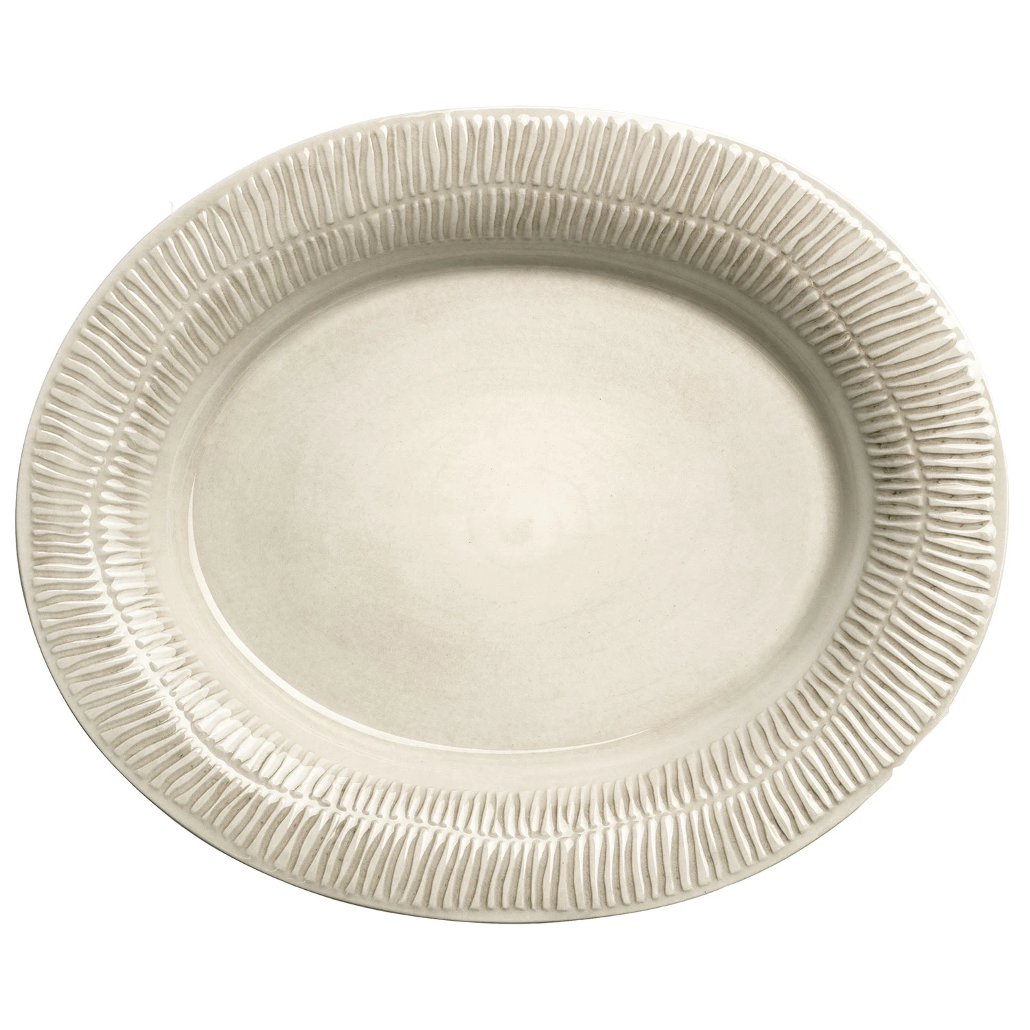 Mateus Stripes Fad 35x30 Cm - Serveringsfad Keramik Sand - ESA04ST