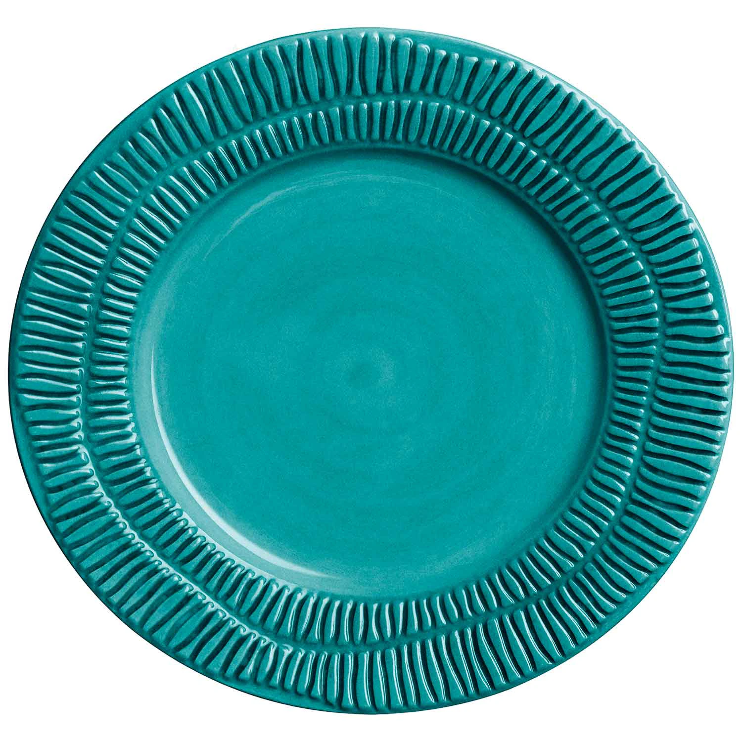 Mateus Stripes Tallerken 21 Cm Havbl&aring; - Asietter Keramik Ocean - EOC05ST