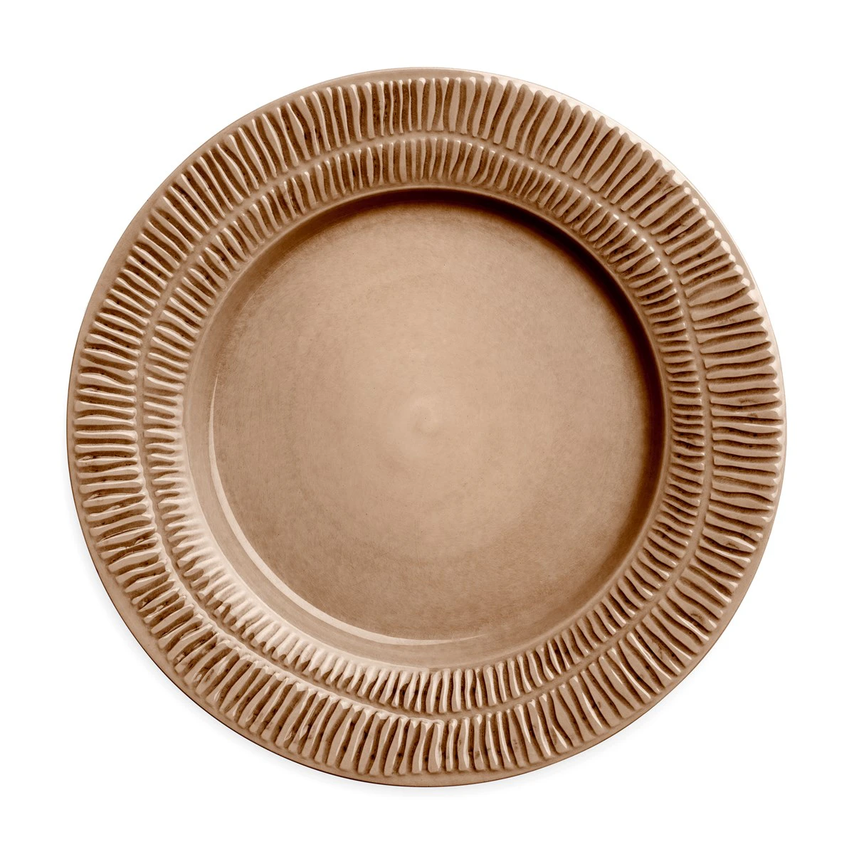 Mateus Stripes Tallerken 28 Cm Cinnamon - Middagstallerkner Keramik Kanel - ECN01ST