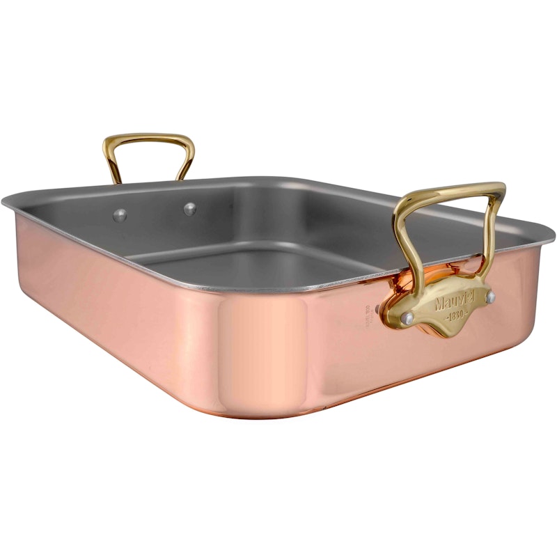 M'150B Ovnpande 35 x 25 x 7 cm, Kobber / Messing