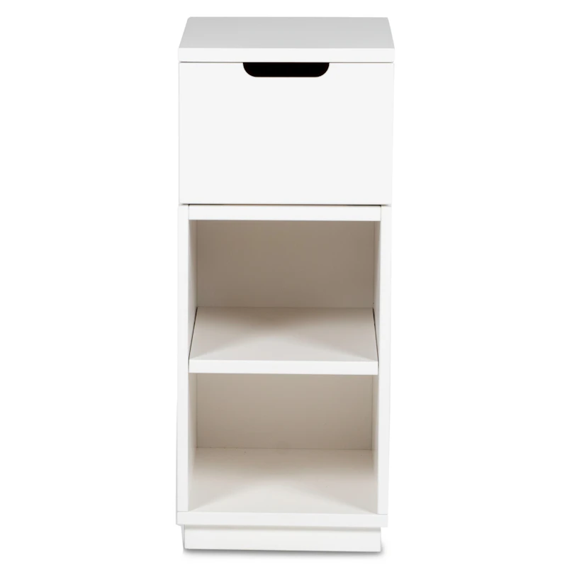 Aoko Natbord Højt 1 Skuffe, Hvidt