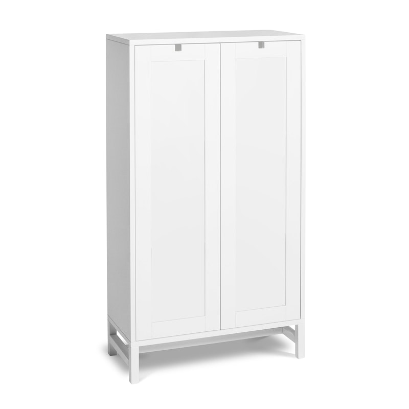 Falsterbo Skab 127 cm Covered Doors, Hvidt