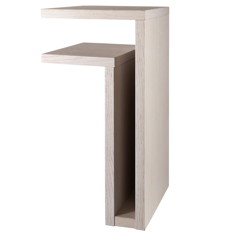F-Shelf Væghylde  Venstre, Hvid Eg