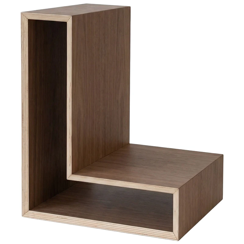 L-shelf Væghylde, Valnød
