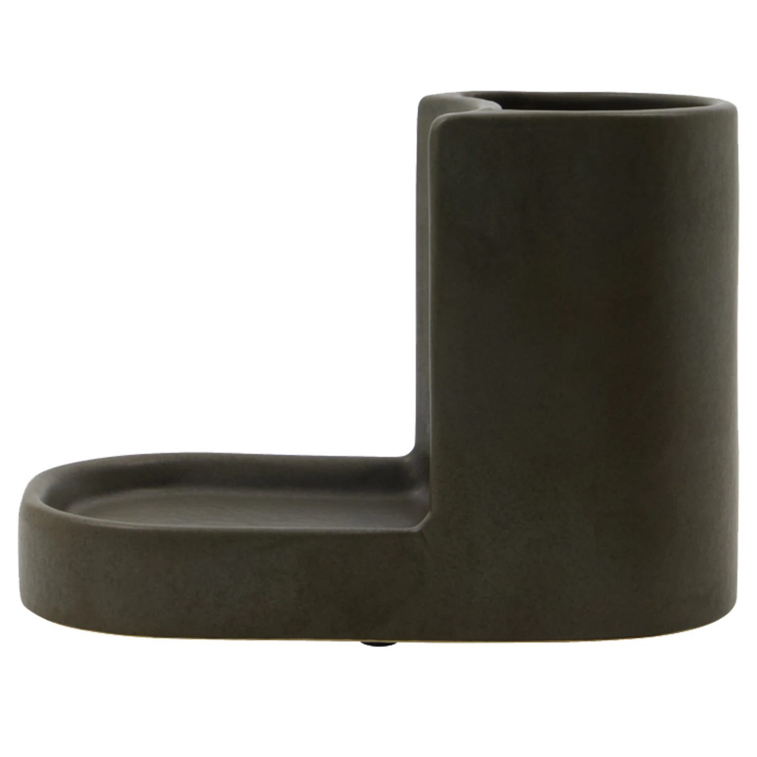 Meraki Datura S&aelig;beholder 10,5 x 18 Cm M&oslash;rkegr&aring; - S&aelig;besk&aring;le Lert&oslash;j Dark Grey - 303840230