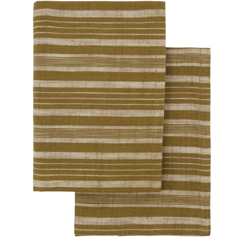 Viskestykke 50x70 cm 2-pak, Olivengrønt