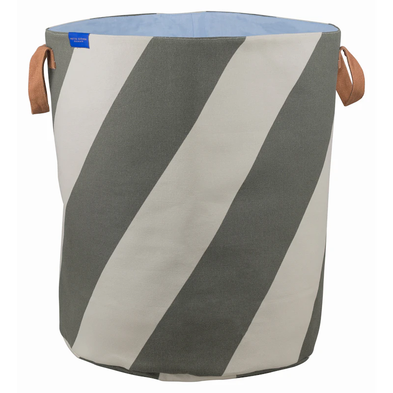 Diagonal Vasketøjskurv, Sand / Olivengrøn