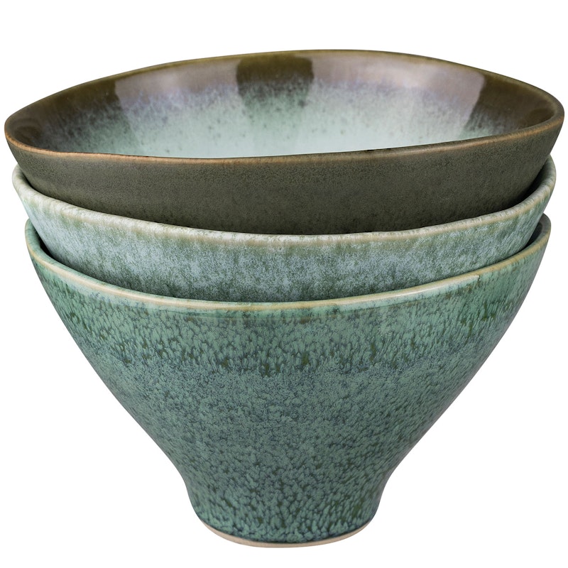 Elements Skål Ø15.5 cm 3-pak, Grøn