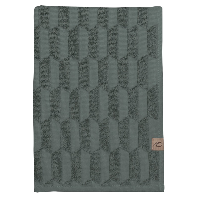 Geo Towel, Pine Green