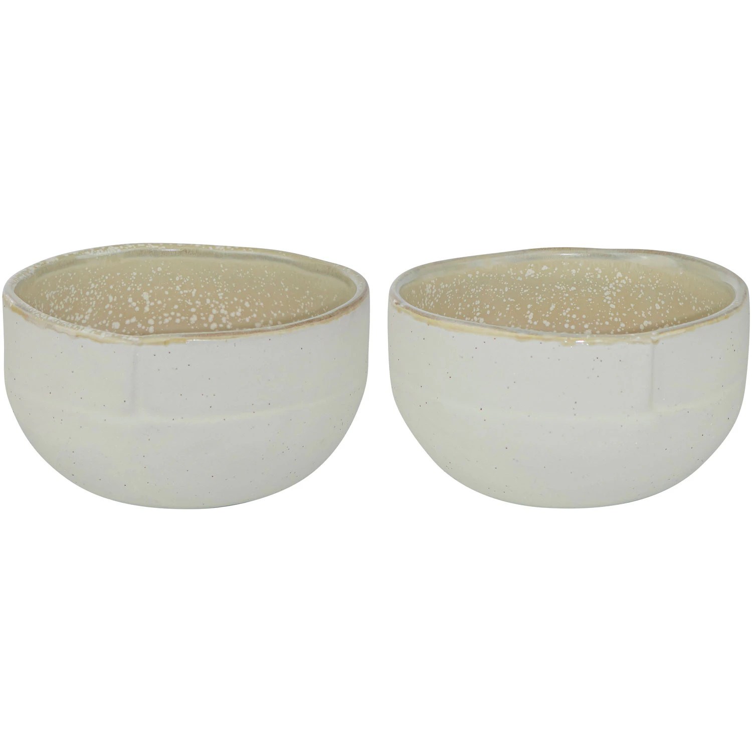 Mette Ditmer Sand Grain Sk&aring;l 2-pak Lille - Morgenmadssk&aring;le Stent&oslash;j Straw - SANBOS38