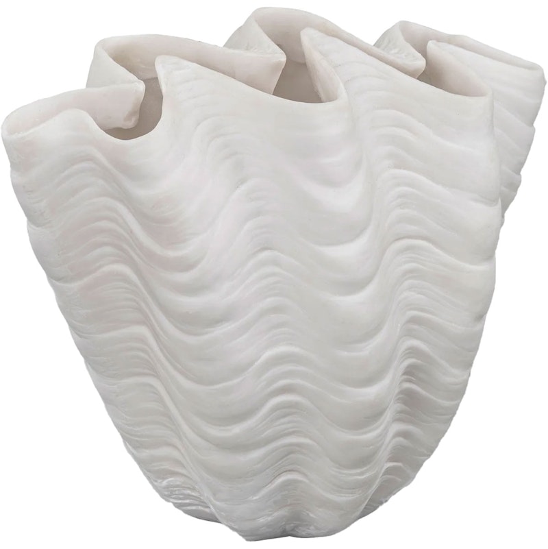 Shell Vase Offwhite, 22 cm