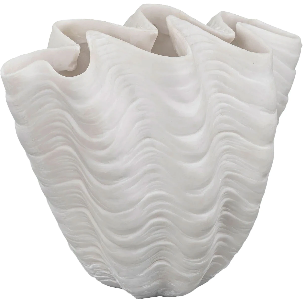 Mette Ditmer Shell Vase Offwhite 22 Cm - Vaser Harpiks Af Sten Off-White - SHEVAS41