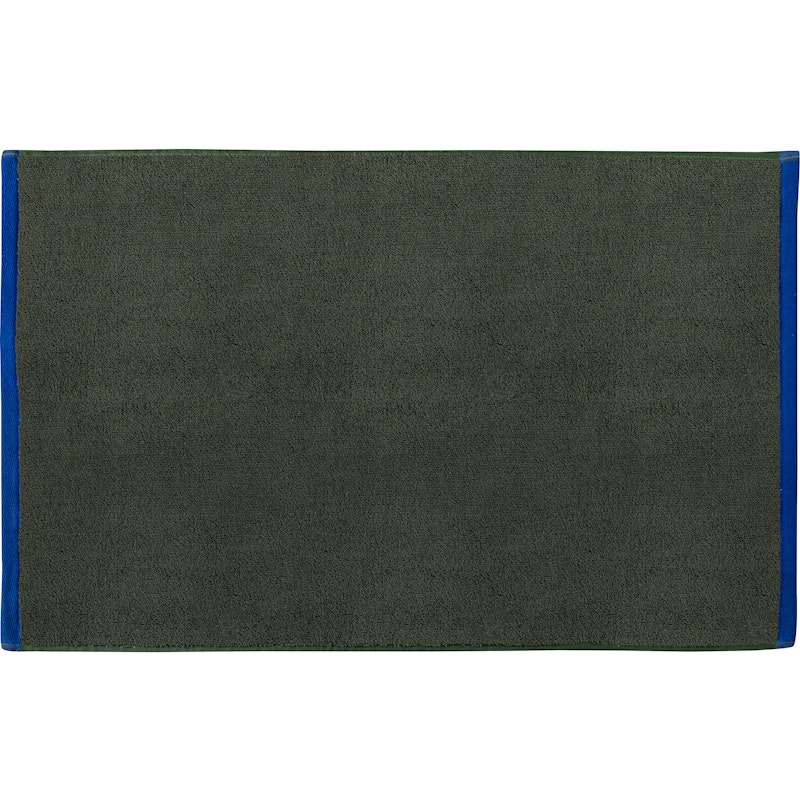 Soft Bademåtte 50x80 cm, Lyseblå / Olivengrøn