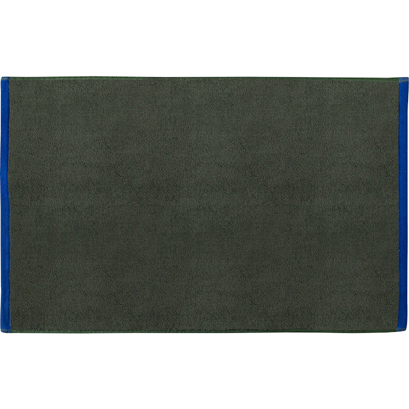 Soft Bademåtte 50x80 cm, Lyseblå / Olivengrøn