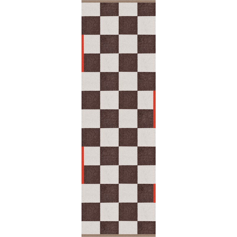 Square Plastikmåtte 77x240 cm, Brun