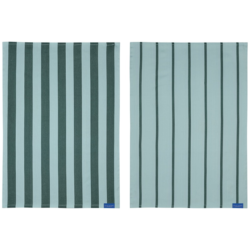 STRIPES Viskestykke 2-pak 50x70 cm, Mint