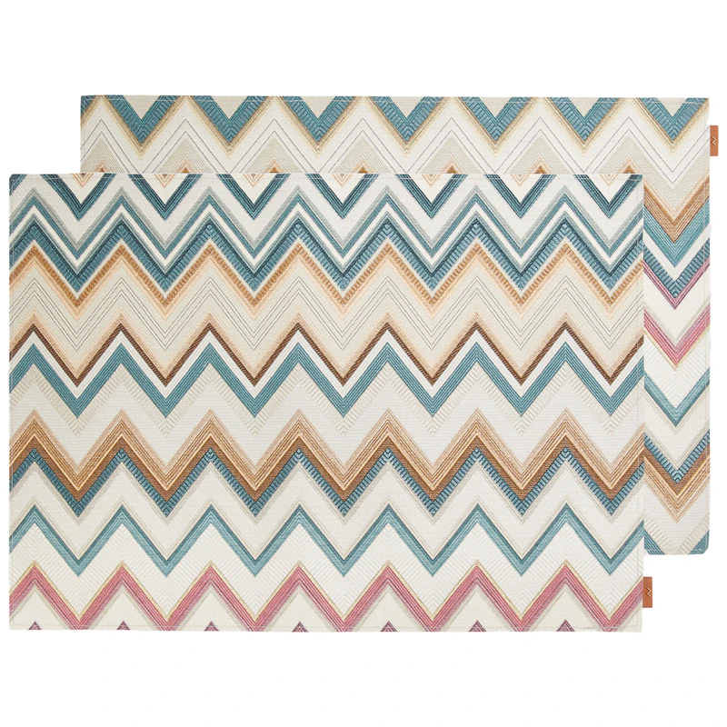 Happy Zigzag Dækkeservietter 35x48 cm 2-pak