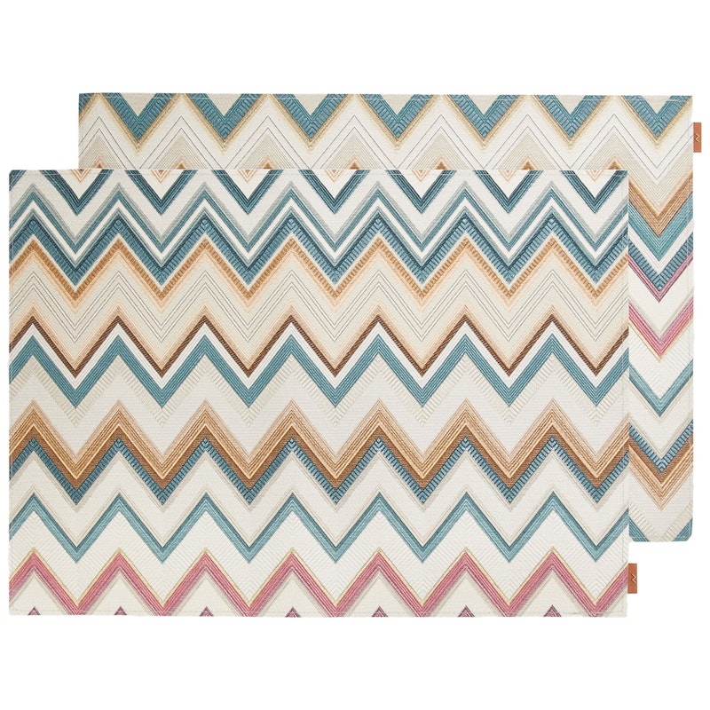 Happy Zigzag Dækkeservietter 35x48 cm 2-pak