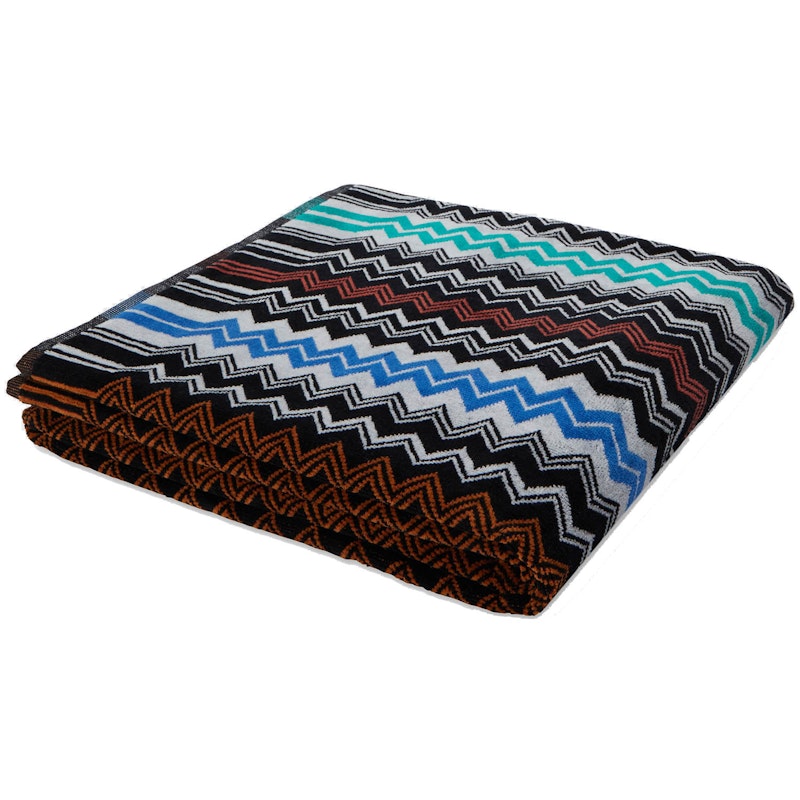Neoclassic Håndklæde 70x115 cm, Sort/Flerfarvet