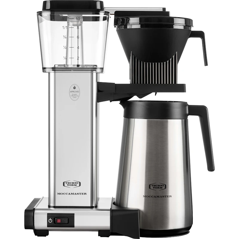 Auto Thermo Kaffebrygger, Poleret Sølv