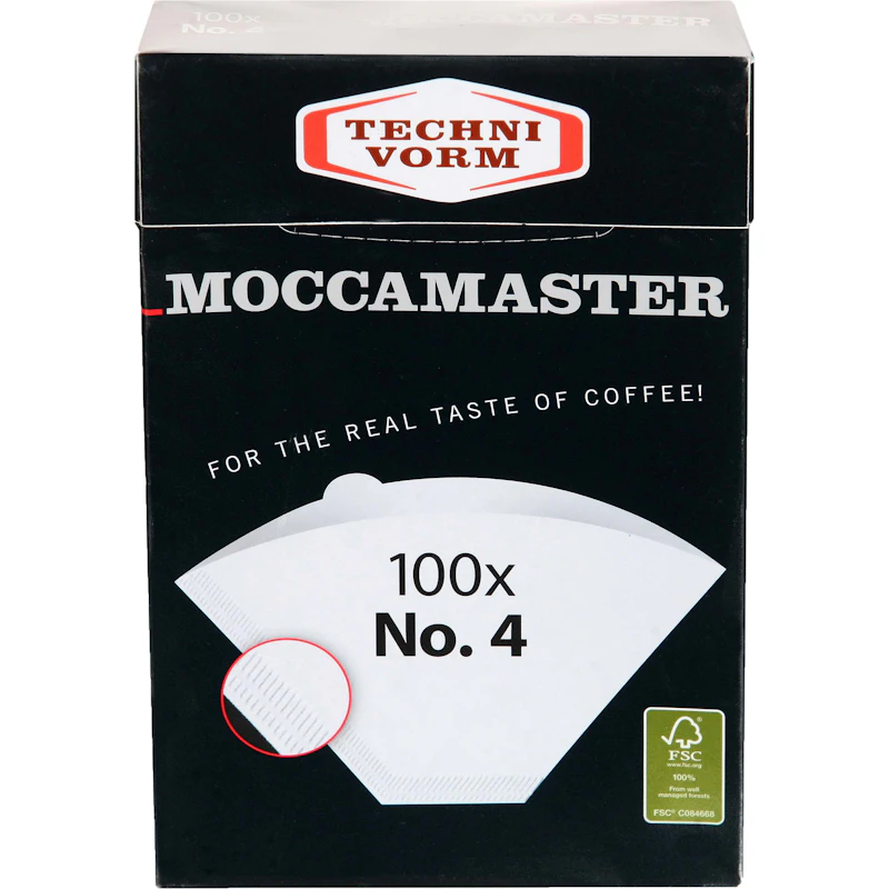 Coffee filters, size 1x4, 100 pieces