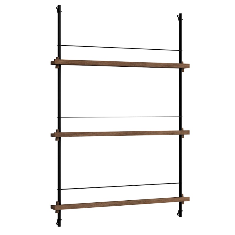 Magazine Hylde 85x123 cm, Røget Eg/Sort