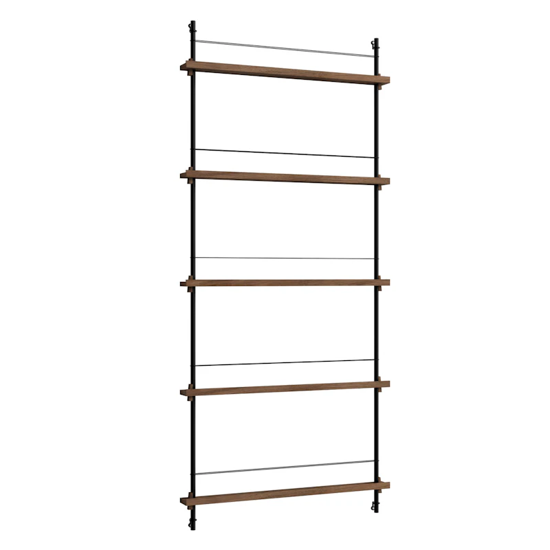 Magazine Hylde 85x188 cm, Røget Eg/Sort