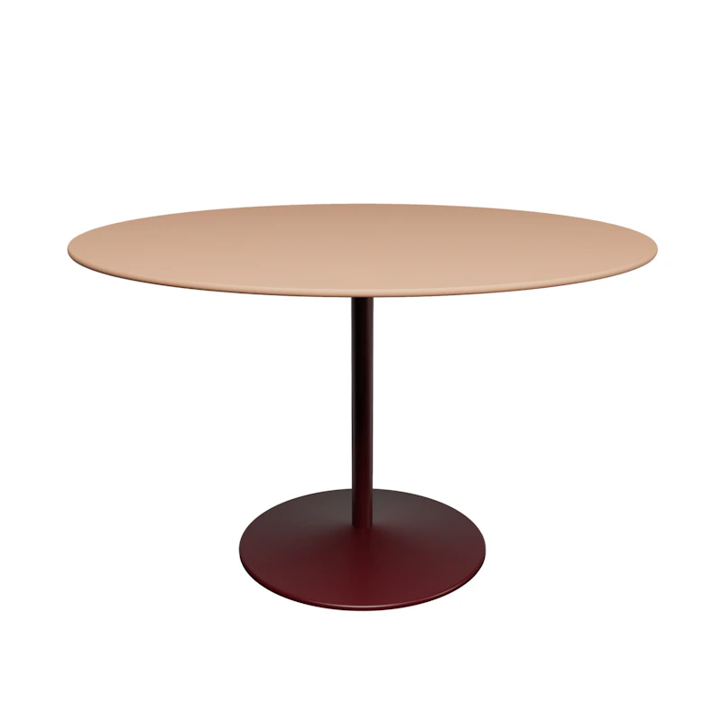 Panton Café- & Spisebord Ø120 cm, 4003 Forbo Walnut Linoleum