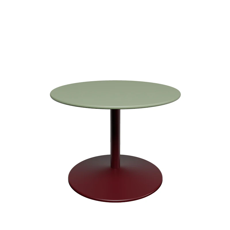 Panton Sofabord Ø60 cm, 4184 Forbo Olive Linoleum