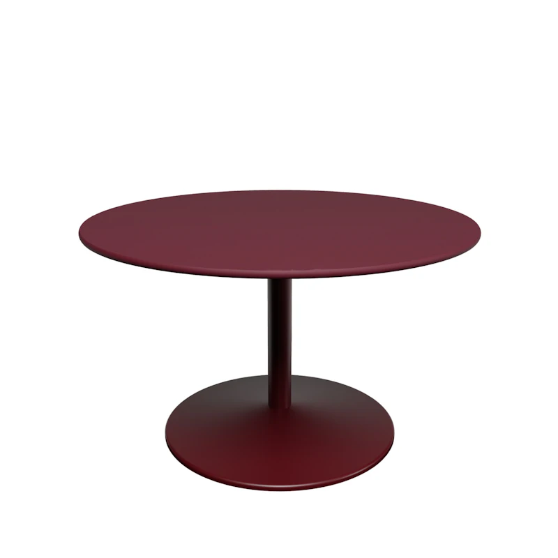 Panton Sofabord Ø75 cm, 4154 Forbo Burgundy Linoleum