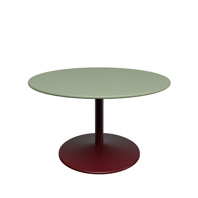 Panton Sofabord Ø75 cm, 4184 Forbo Olive Linoleum