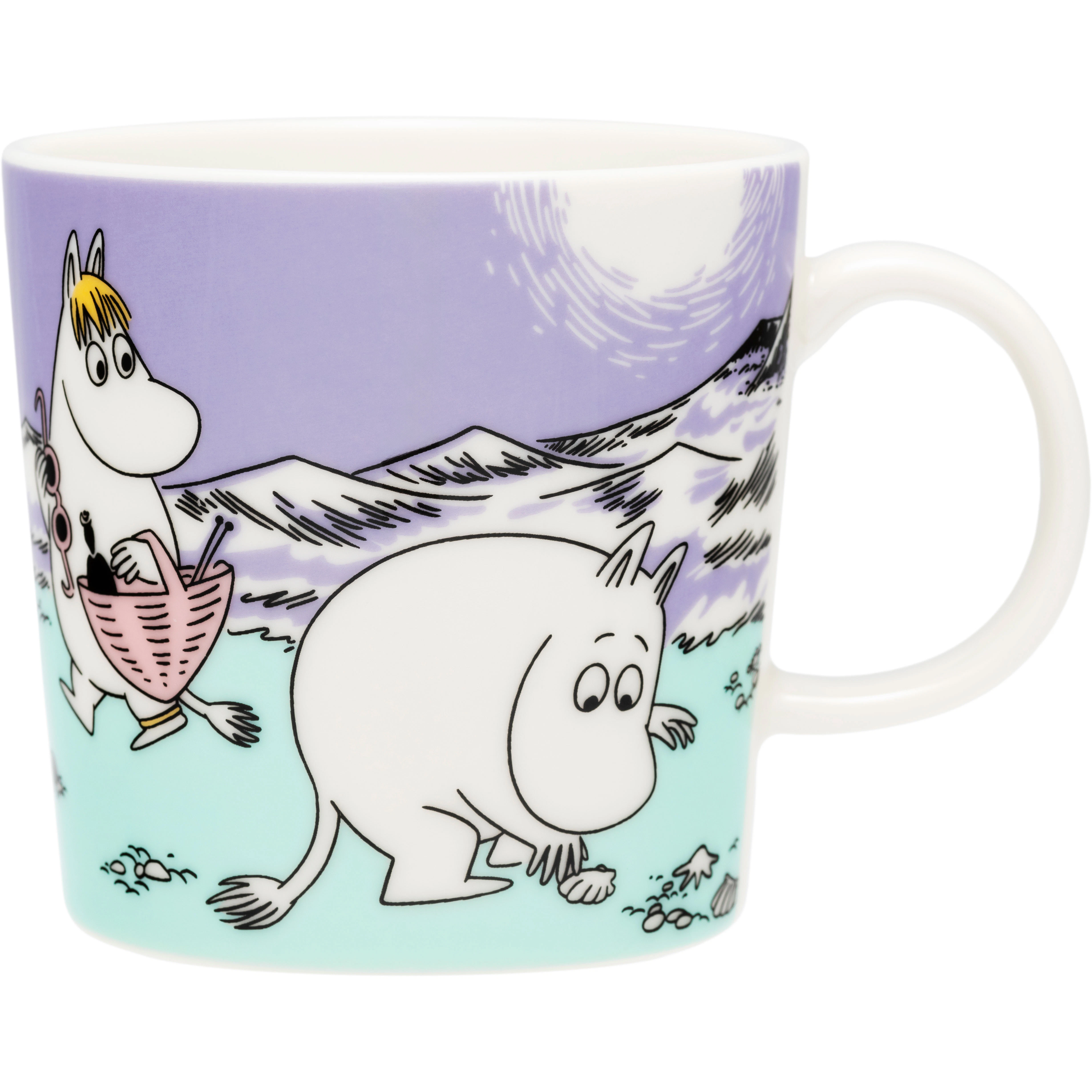 Moomin Arabia Beach Day Krus 30 Cl - Kaffekopper Vitroporcelain Multi - 1076298