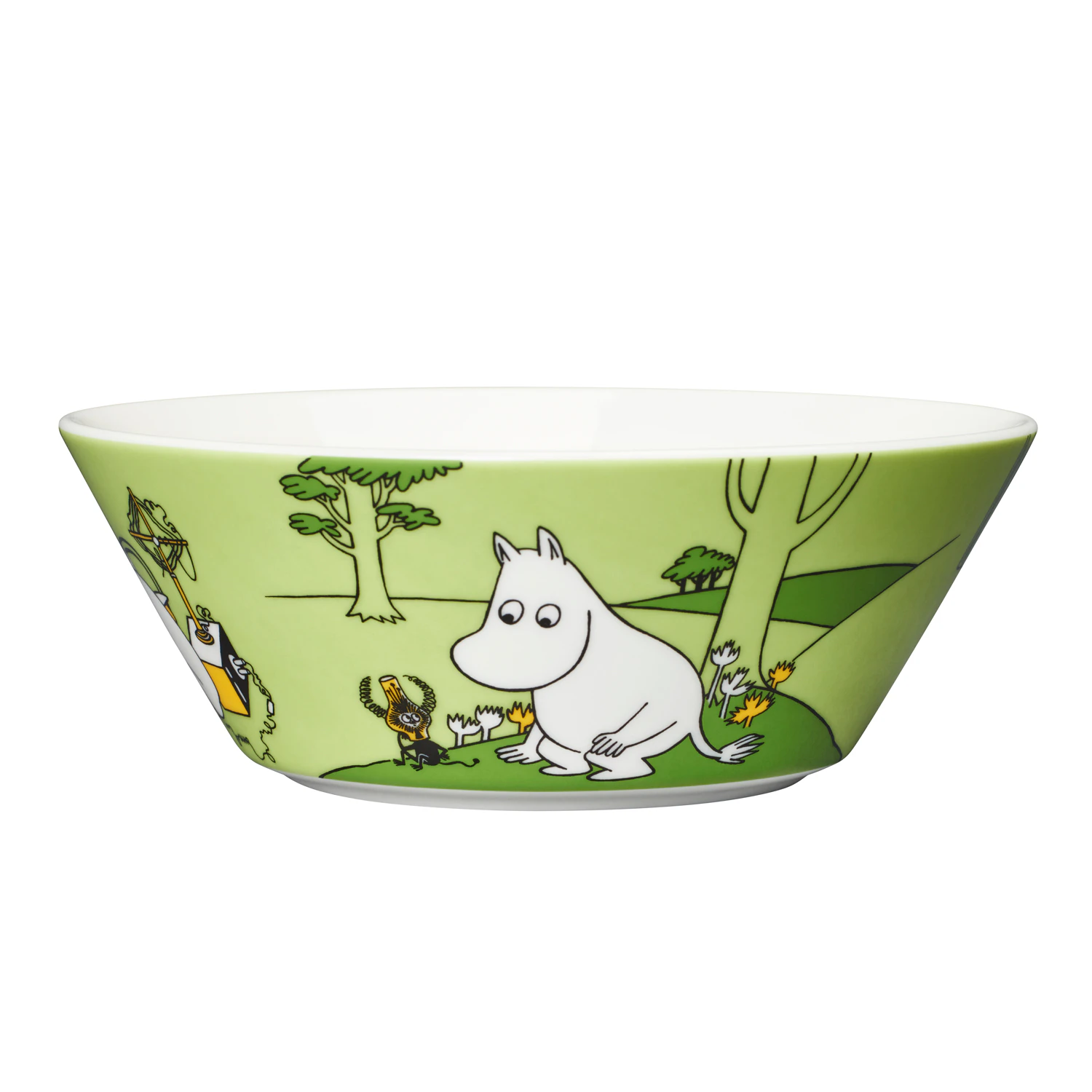 Moomin Arabia Moomin Bowl 15 Cm Moomintroll Grass-green - Serveringssk&aring;le Porcel&aelig;n Gr&oslash;n - 1027429