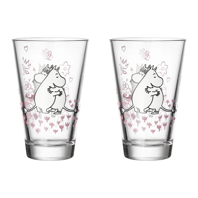 Moomin Glas 2-pak Love 30