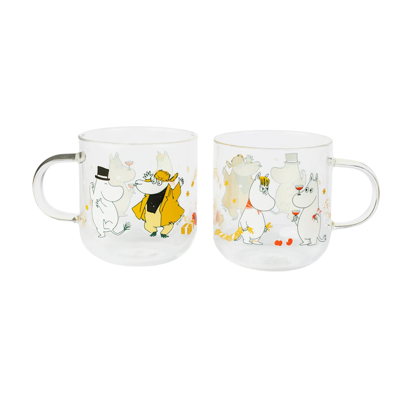 Moomin Glas 30 cl 2-pak Kærlighedsgave