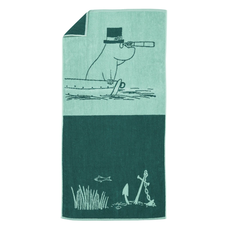 Moomin Badehåndklæde Mumitroldpappa, 70x140 cm