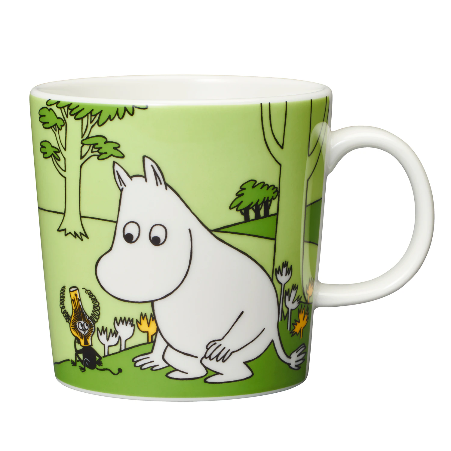 Moomin Arabia Moomin Mug 30 Cl Moomintroll Grass-green - Kaffekopper Porcel&aelig;n Gr&aelig;sgr&oslash;n - 1027427