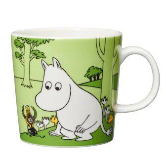 Moomin mug 30 cl Moomintroll grass-green