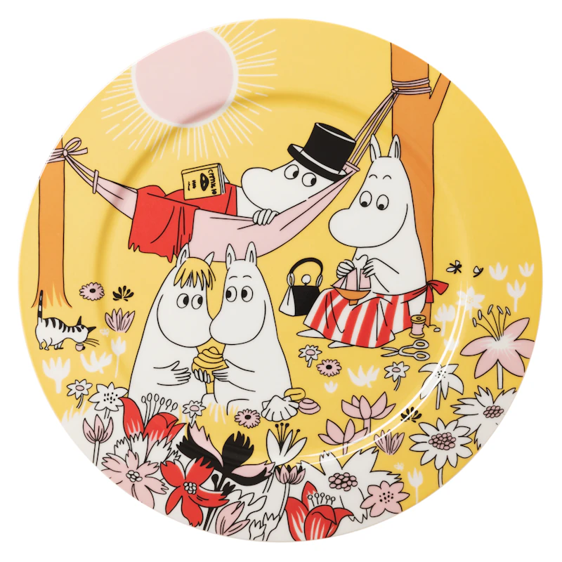 Moomin Serveringsfad 30 cm Family Time, Gult
