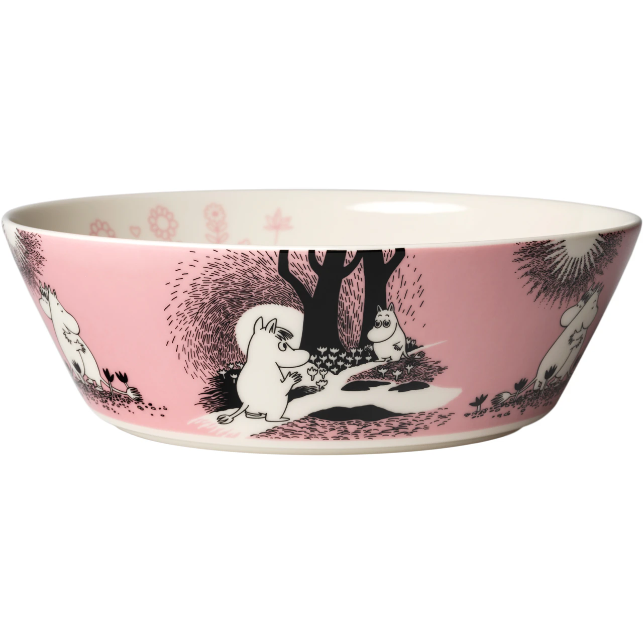 Moomin Arabia Moomin Serveringssk&aring;l 23 Cm Love 30 - Serveringssk&aring;le Vitroporcelain Rosa - 1082612
