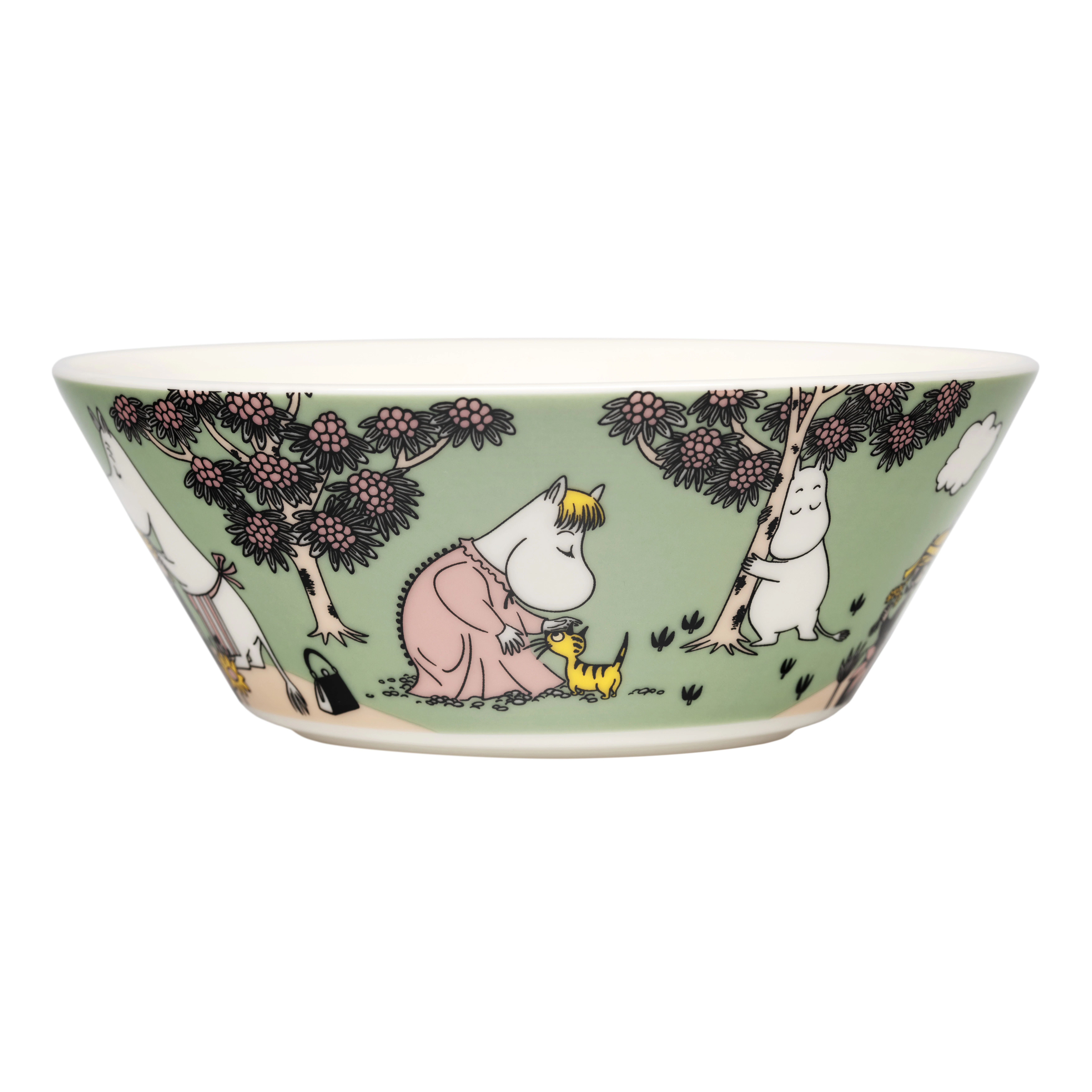 Moomin Arabia Moomin Sk&aring;l 15 Cm Loving Care - Serveringssk&aring;le Vitroporcelain Gr&oslash;n - 1082631