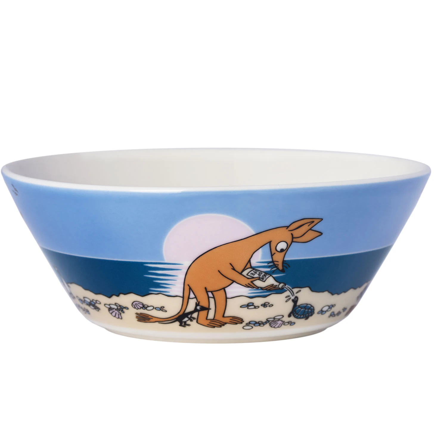 Moomin Arabia Moomin Sk&aring;l 15 Cm Sniff - Serveringssk&aring;le Porcel&aelig;n Bl&aring; - 1069397