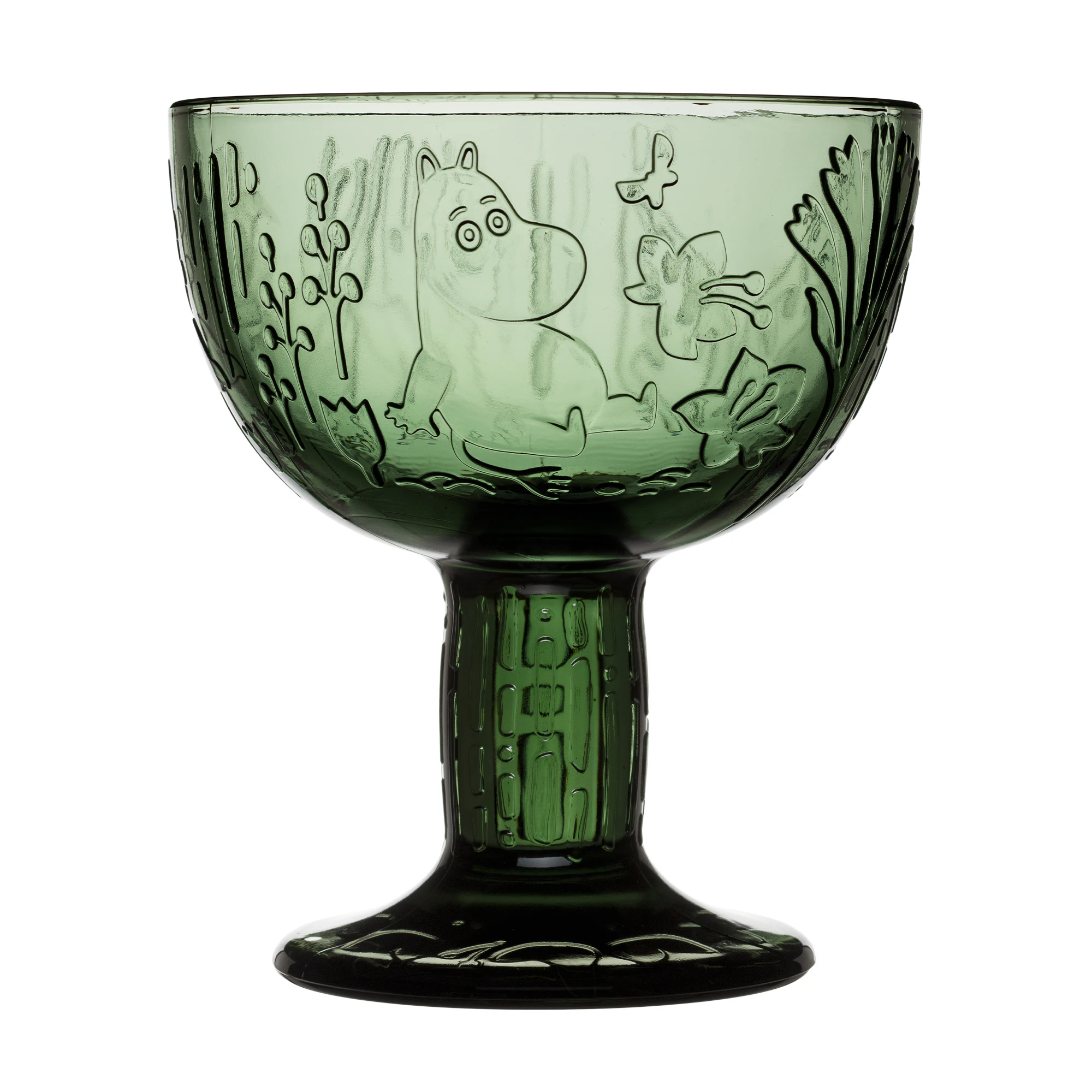 Moomin Arabia Moomin Sk&aring;l Fyrgr&oslash;n - Serveringssk&aring;le Glas Pine Green - 1086494