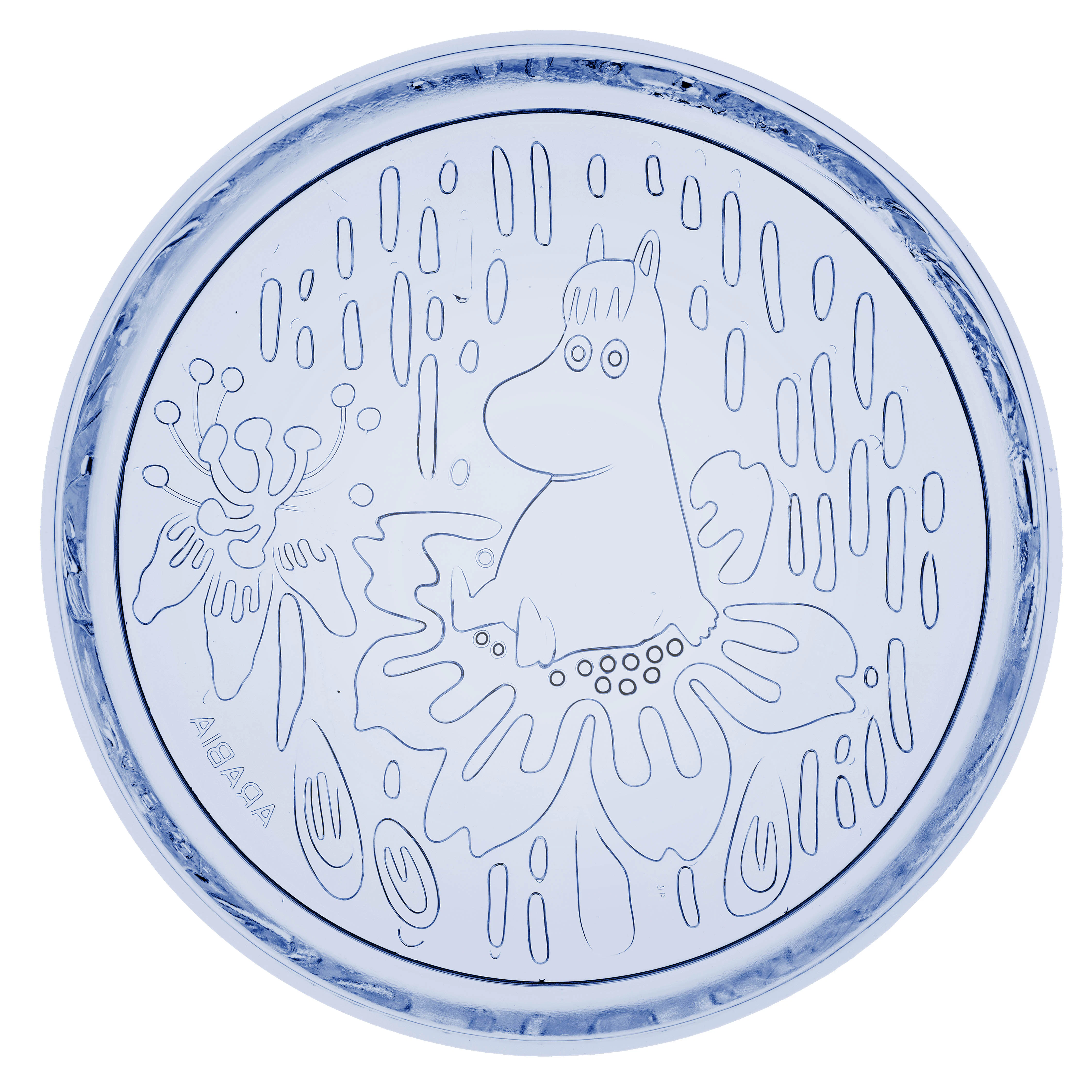 Moomin Arabia Moomin Tallerken 15 Cm Aqua - Asietter Glas Lysebl&aring; - 1079513
