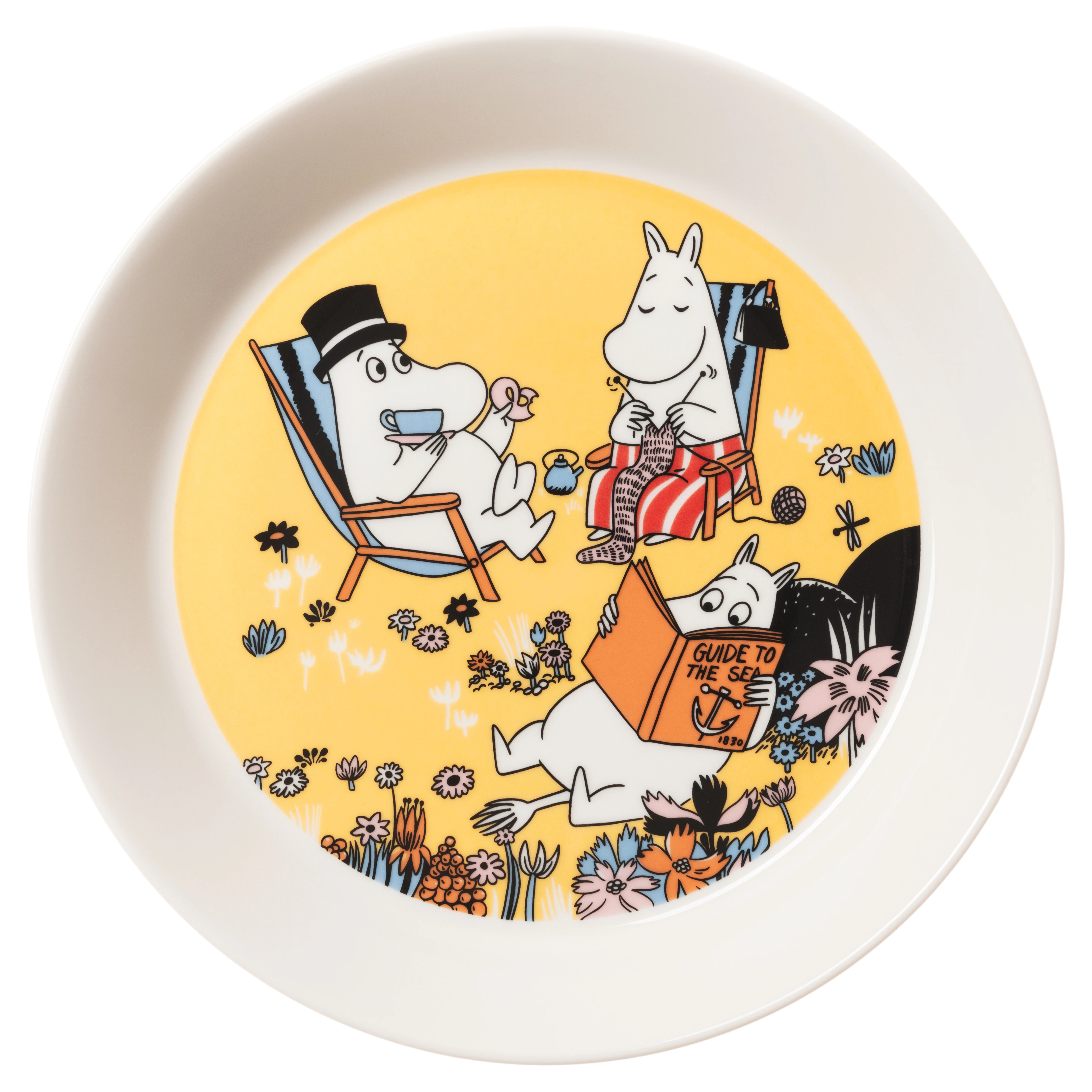Moomin Arabia Moomin Tallerken 19 Cm Family Time - Asietter Vitroporcelain Multi - 1082660