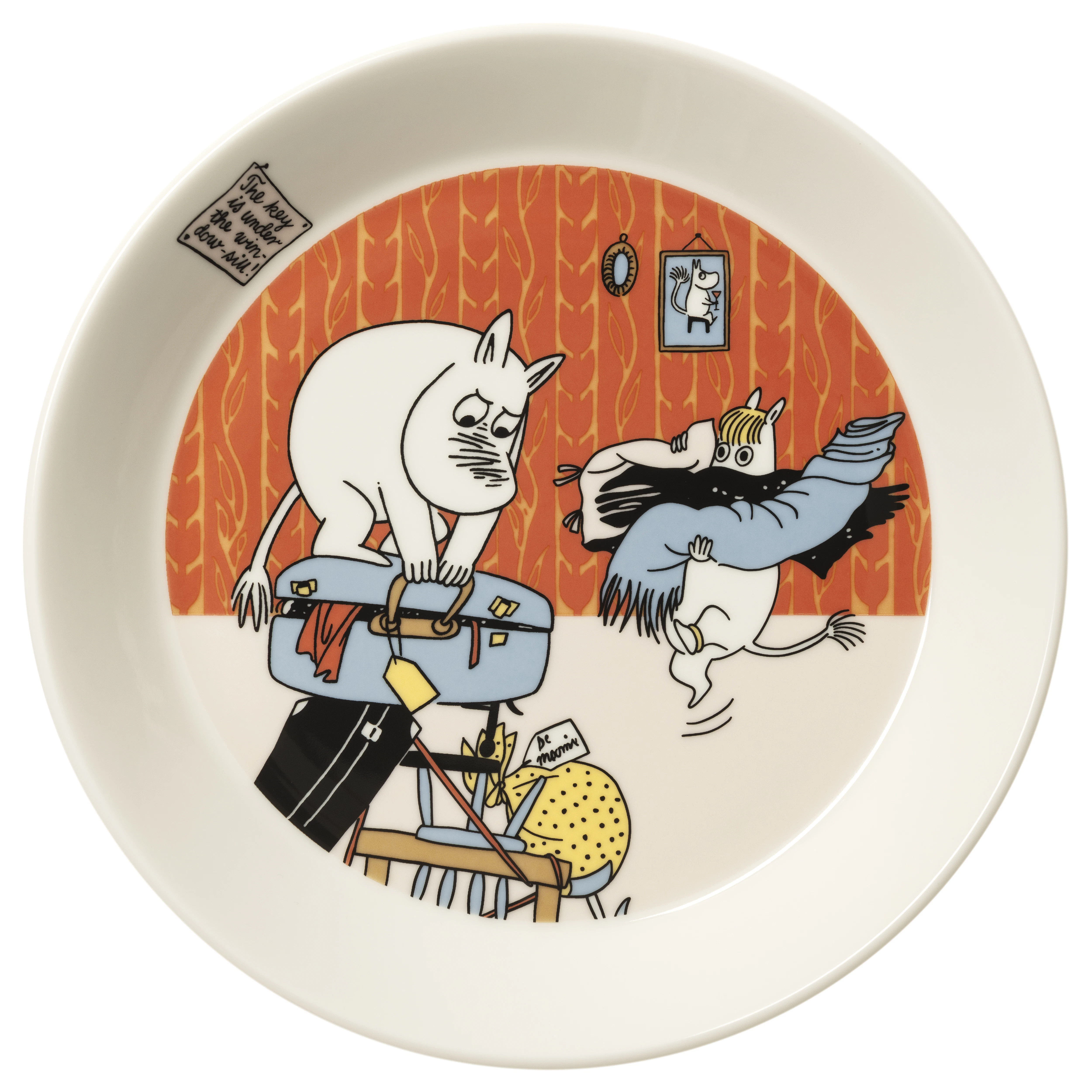 Moomin Arabia Moomin Tallerken 19 Cm Ready For Vacation - Asietter Vitroporcelain Multi - 1083718